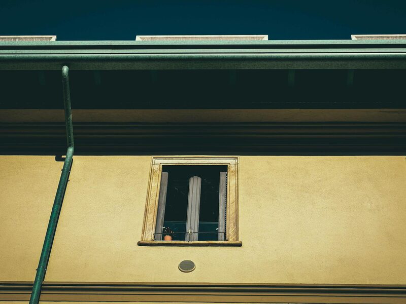 Seamless gutter installation on a home exterior