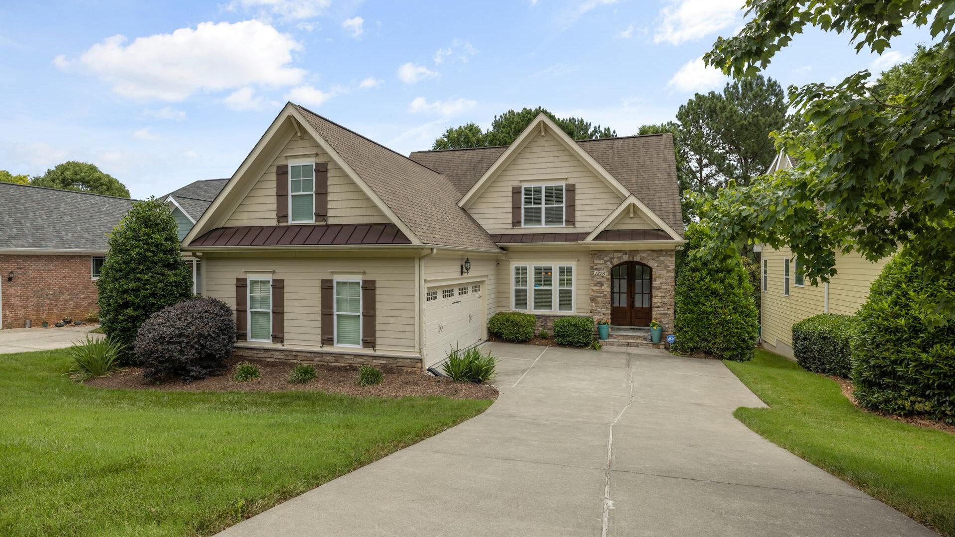 Well-maintained family home exterior