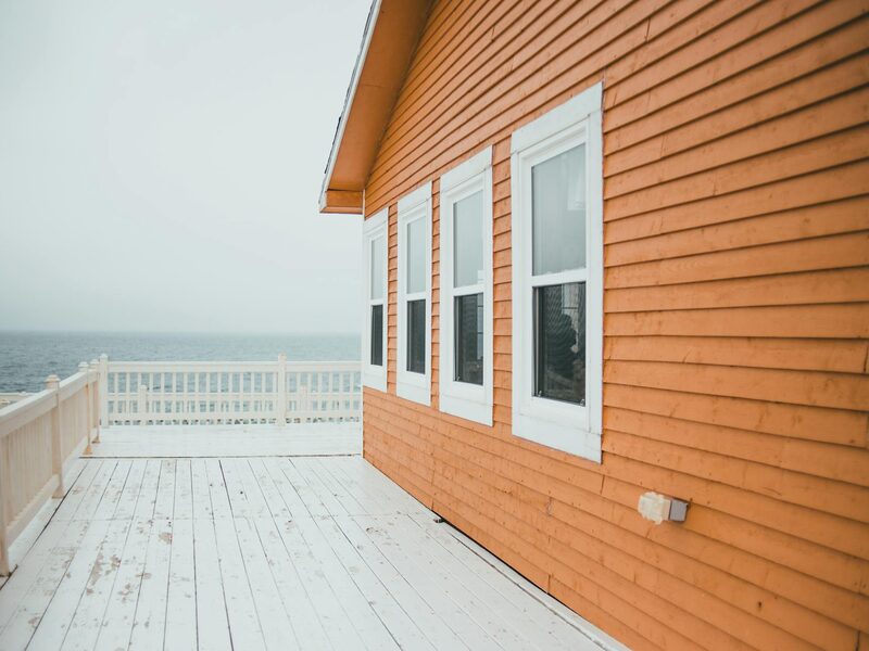 Lakeside home with durable exterior siding